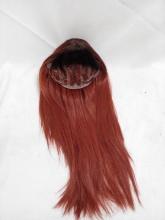 26”Remy/Syn. 80/20 Hair Natural Part Adj. Elastic Clip-Bottom Net Cap Wig