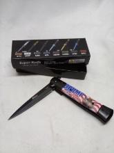 Trump 2024 Black Stainless Steel Blade Milano Decorative Switch Knife