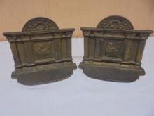 Antique Set of Cast Iron Bookends