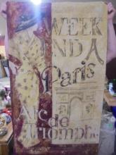 Beautiful Paris Needle Point Rod Pocket Wall Hanger