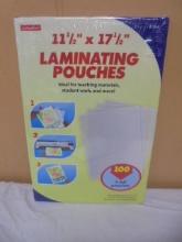 Box of 100 11.5"x17.5" Laminating Pouches