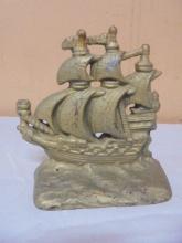 Antique Cast Iron Ship Door Stop