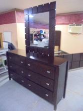 6 Drawer Solid Wood Dresser w/ Mirror