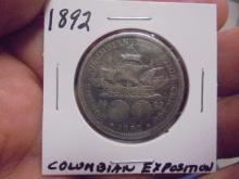 1892 Columbian Exposition Silver Half Dollar