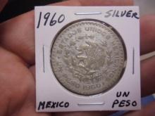 1960 Silver Mexican Peso