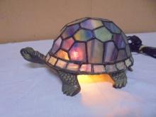 Beautiful Stained Glass Turtle Accent Light