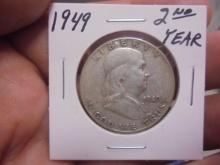 1949 Silver Franklin Half Dollar