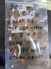 300+ Lincoln Wheat Cents