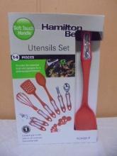 Hamilton Beach 14pc Soft Touch Handle Utensil Set