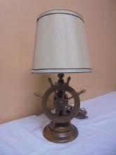 Ships Wheel Table Lamp