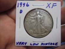 1946 D Mint Silver Walking Liberty Half Dollar