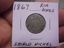 1867 Shield Nickel