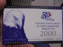 2000 US Mint 50 State Quarters Proof Set