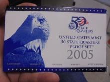 2005 US Mint 50 State Quarters Proof Set