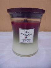 Brand New Wood Wick Trilogy Jar Candle