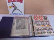 Large Bowl Full of Nolan Ryan Cards & Collectibles