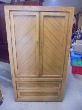 MCM Armoire Chest w/ 4 Drawer & 2 Shelves