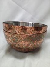 Antique Copper finish mixing bowl 9.4in quantity 2