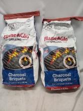 Flame Glo charcoal briquets 7.7lbs quantity 2 bags