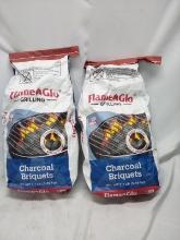 Flame Glo charcoal briquets 7.7lbs quantity 2 bags