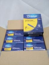 Full Case of Breeze Feminine Care Unscented Regular Tampons w/ Plastic Appl.