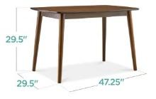 BCP SKY6528-A Wooden Mid-Century Modern Kitchen TABLE