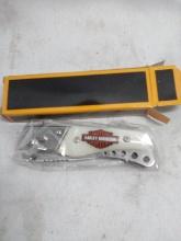 Harley Davidson Motor Cycles Stainless Steel Blade Pocket Knife