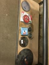 ASSORTED SAW BLADES & OTHER ITEMS