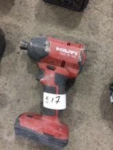 HILTI 22V IMPACT DRIVER-- NO BATTERY-