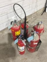 5 FIRE EXTINGUISHERS