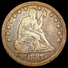 1887 Seated Liberty Quarter NICELY CIRCULATED