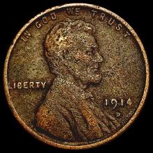 1914-D Wheat Cent LIGHTLY CIRCULATED