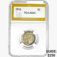 1916 Buffalo Nickel PGA MS64