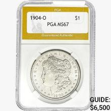 1904-O Morgan Silver Dollar PGA MS67