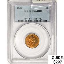 1939 Wheat Cent PCGS PR64 RD