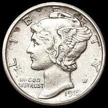 1919-D Mercury Dime CHOICE AU