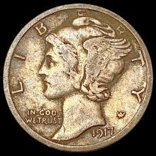 1917-D Mercury Dime LIGHTLY CIRCULATED