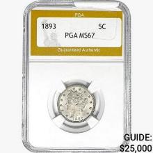 1893 Liberty Victory Nickel PGA MS67