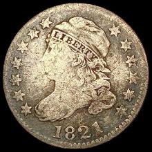 1821 Capped Bust Dime NICELY CIRCULATED