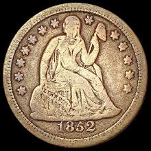 1852 Seated Liberty Dime NICELY CIRCULATED