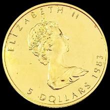 1983 Canada 1/10oz Gold Maple Leaf UNCIRCULATED