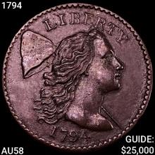 1794 Liberty Cap Large Cent CHOICE AU