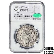 1879-CC CAC Morgan Silver Dollar MGC XF45 VAM-3 Capped