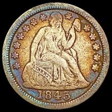 1843 Seated Liberty Dime LIGHTLY CIRCULATED