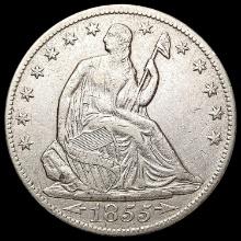 1855-O Arrows Seated Liberty Half Dollar CLOSELY UNCIRCULATED