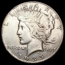 1935 Silver Peace Dollar CLOSELY UNCIRCULATED