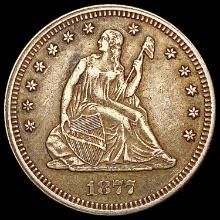 1877 Seated Liberty Quarter NEARLY UNCIRCULATED