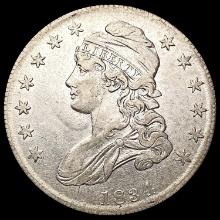 1834 Capped Bust Half Dollar CLOSELY UNCIRCULATED