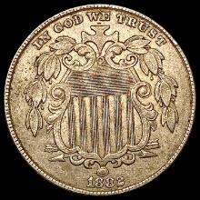 1882 Shield Nickel CLOSELY UNCIRCULATED