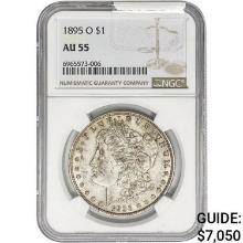 1895-O Morgan Silver Dollar NGC AU55